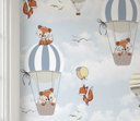 Ver imagem 2 de Papel de parede balãozinho menino infantil para quarto de bebê M² VR62