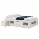 Ver imagem 3 de Cama Queen Multifuncional Madeira Maciça 6 Gavetas Charme 