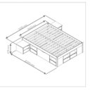 Ver imagem 4 de Cama Queen Multifuncional Madeira Maciça 6 Gavetas Charme 