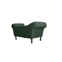 Ver imagem 2 de Recamier Decorativo Divã Dubai Suede Verde Pés Madeira Ms Decor