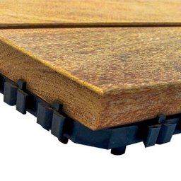 Deck em Placa de Madeira Modular Base Plástica 30cm x 30cm Madersilva - 3