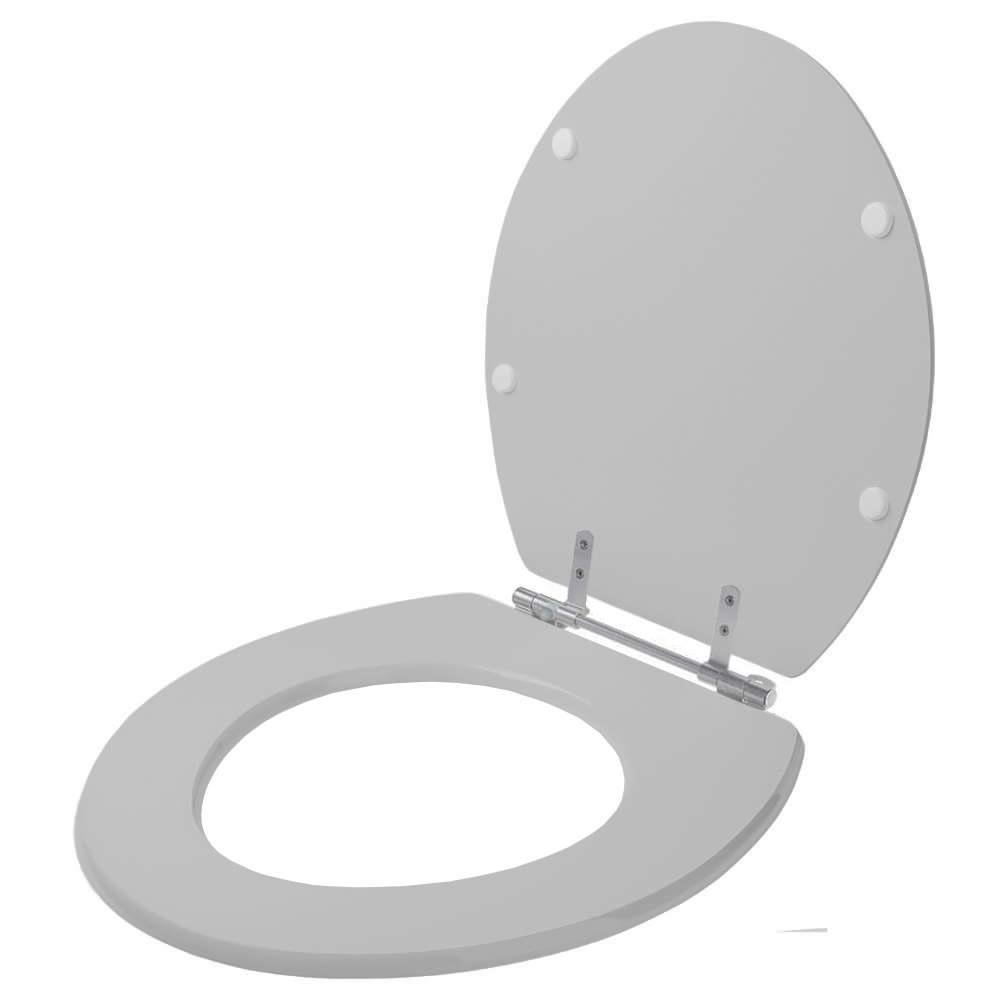Tampa de Vaso Sanitario Iris Cinza Claro para Bacia Mari - 2