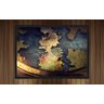 Quadro Mapa Westeros Game Of Thrones Séries Com Moldura F07 - 2