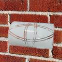 Ver imagem 4 de Arandela Moderna Solaris Calha Vidro Curvo Tema Cine 360