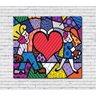 Quadro Romero Britto Heart Kids 100x90 - 1