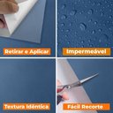 Ver imagem 6 de Adesivo Revestimento Vinilico Texturizado Casca Azul 5m