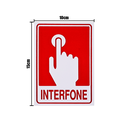 Ver imagem 2 de Combo 6 Placas De Sinalização Interfone 10x15 Acesso - S-235/4 F9e