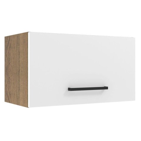 Armário Aéreo 60 Cm 1 Porta Basculante Rustic/branco