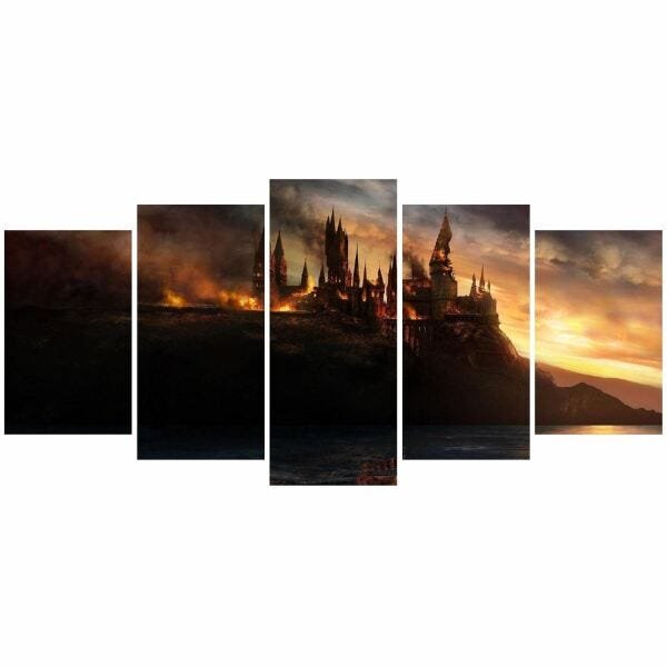 Kit Adesivos Harry Potter Elementos Castelo Fácil Aplicação