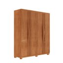 Ver imagem 2 de Guarda Roupa Solteiro Dunas 4 Portas e 2 Gavetas Mdf Moderna Naturalle