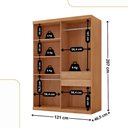 Ver imagem 3 de Guarda Roupa Solteiro Dunas 4 Portas e 2 Gavetas Mdf Moderna Naturalle