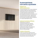 Ver imagem 7 de Painel Ripado para TV até 86 Polegadas Planejado 400x230cm Aruá CabeCasa MadeiraOriginals Off White