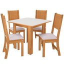 Ver imagem 2 de Mesa de Jantar 4 Lugares Índia Freijó/off White - Pnr Móveis