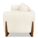 Ver imagem 6 de Sofá 3 Lugares 2,20m Linho Rústico Natural com Detalhes em Madeira - Jobim Lucadi Home