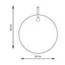 Ver imagem 4 de Espelho Decorativo Aramado Wire Stick Preto 50 cm Redondo