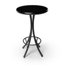 Ver imagem 4 de Cj Mesa Madeira 60cm - Bistô Fixa 98cm + 3 Banquetas 73 - Preta - Liso