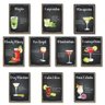 Kit 10 Placas Mdf Decoração Drinks e Coquetéis 28,7x22 Be1 - 1