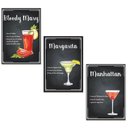 Ver mais imagens de 10 Quadros MDF Decoração Drinks e Coquetéis 28,7x22 BE1