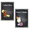 Ver imagem 6 de Kit 10 Placas Mdf Decoração Drinks e Coquetéis 28,7x22 Be1