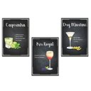 Ver imagem 7 de Kit 10 Placas Mdf Decoração Drinks e Coquetéis 28,7x22 Be1