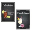 Ver imagem 6 de 10 Quadros MDF Decoração Drinks e Coquetéis 28,7x22 BE1