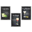 Ver imagem 7 de 10 Quadros MDF Decoração Drinks e Coquetéis 28,7x22 BE1