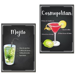 Kit 10 Placas Mdf Decoração Drinks e Coquetéis 28,7x22 Be1 - 5