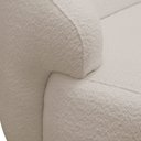 Ver imagem 4 de Sofá 2 Lugares Curvo Orgânico para Sala Living 150cm Barolo L06 Bouclê Bege - lyam decor Lyam Decor