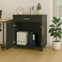 Ver imagem 2 de Armário Organizador para Escritório Livros Multifuncional Mell Preto