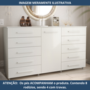 Ver imagem 5 de Cômoda para Quarto 10 Gavetas e 1 Porta Imperial Branco