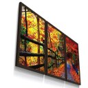 Ver imagem 1 de Kit 3 Quadro Decorativo Paisagem Bosque Outono Folhagem