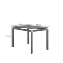 Ver imagem 3 de Conjunto Mesa 107x73cm Malva com 4 Cadeiras New Preto/Mosaico Palha