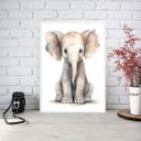 Ver imagem 2 de Quadro Arte Infantil Elefantinho 45x34cm - com Vidro:moldura Preta