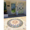 Ver imagem 3 de Mandala Indiana Piso Mosaico Vitral Árabe 60cm