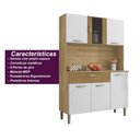 Ver imagem 2 de Armário de Cozinha Compacta 6 Portas 1 Gaveta Pan - Freijó-supremo-cp-ripado Freijó Freijó-