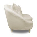 Ver imagem 2 de Poltrona Decorativa Orgânica Pé Ferro Dou Zaya Bouclê C05 Off White