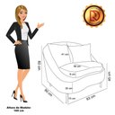 Ver imagem 6 de Poltrona Decorativa Orgânica Pé Ferro Dou Zaya Bouclê C05 Off White
