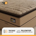 Ver imagem 7 de Cama Box Baú Casal Colchão Casal Queen D33 Pillow Top Van Gogh 158x198x29cm