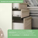 Ver imagem 5 de Mesa Cabeceira Modulado 1 Porta 241x40 Cm Seletto Areia Jequitiba Henn