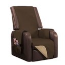 Ver imagem 1 de Protetor de Poltrona Impermeável Dupla Face Microfibra - Tabaco/caqui Mr Enxovais