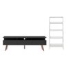 Rack para Tv até 65 Polegadas Madesa Londres e Estante Escada - Preto/branco - 6