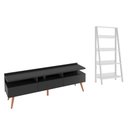Ver imagem 5 de Rack para Tv até 65 Polegadas Madesa Londres e Estante Escada - Preto/branco