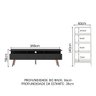 Rack para Tv até 65 Polegadas Madesa Londres e Estante Escada - Preto/branco - 2