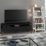 Rack para Tv até 65 Polegadas Madesa Londres e Estante Escada - Preto/branco - 1