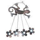 Ver imagem 1 de Sino Dos Ventos Lagartixa Flores Decoraçao Janela Varanda Quintal Jardim Enfeite Ambiente Externo Id