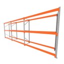 Ver imagem 1 de Mini Porta Pallet 200 Kg por Nivel Inicial +2 Continuação com 3 Niveis Laranja com sem Mdf