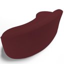 Ver imagem 5 de Sofá 3 Lugares Curvo Living Firenze Direito D02 Veludo Marsala 210cm C-278 - Lyam