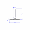 Ver imagem 2 de Chuveiro Teto Aquamax Corten - Deca Deca Metais