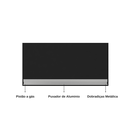 Ver imagem 2 de Armário Aéreo Geladeira Preto Andreia 01 Porta Suspenso AJL Móveis - Preto