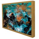 Ver imagem 5 de Quadro Decorativo Pincelada Moderna Luxo  em Moldura Caixa TaColado Moldura Trad 1cm Madeira Escura 